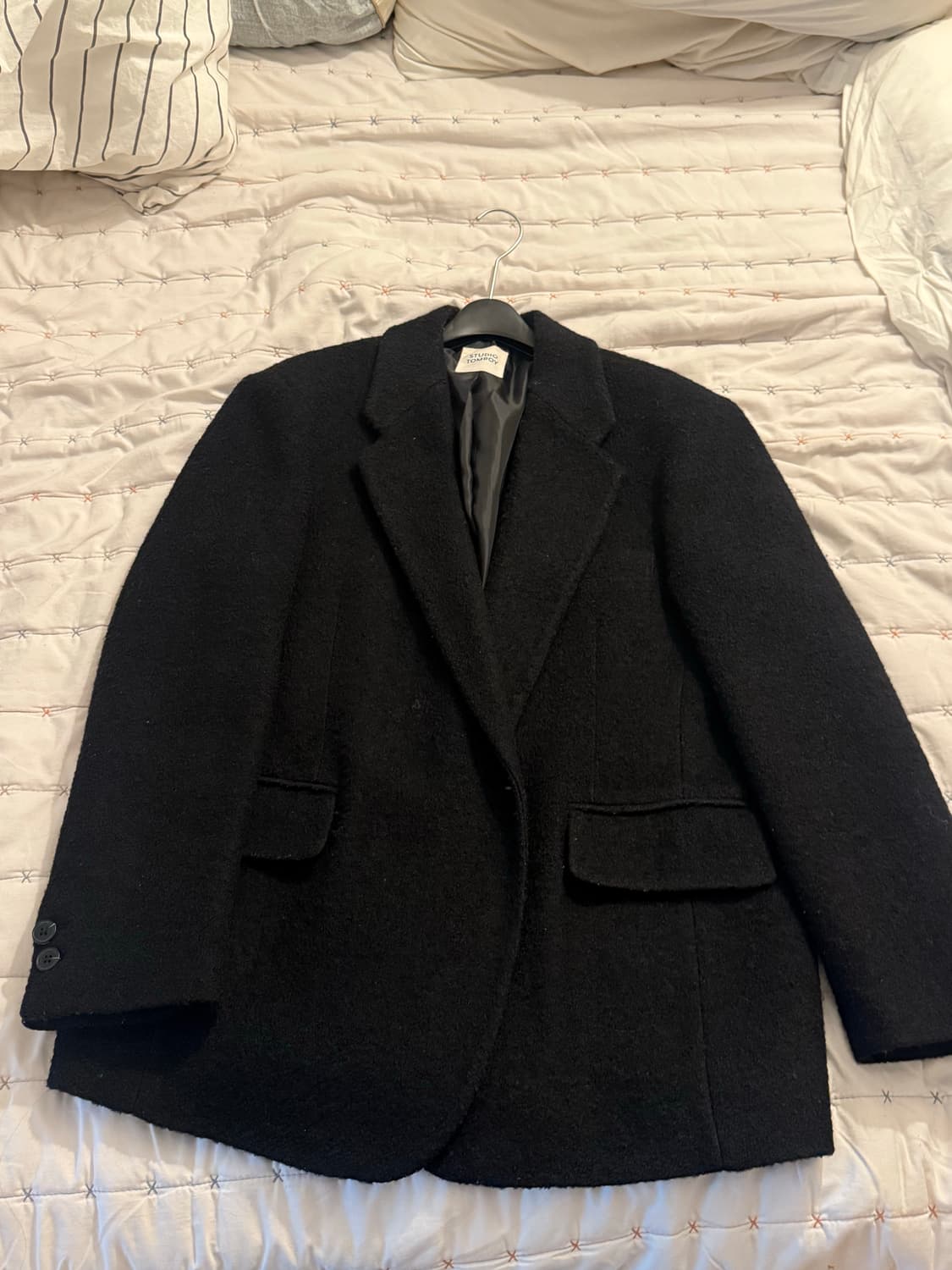 스튜디오톰보이 부클 반코트 상품이미지1