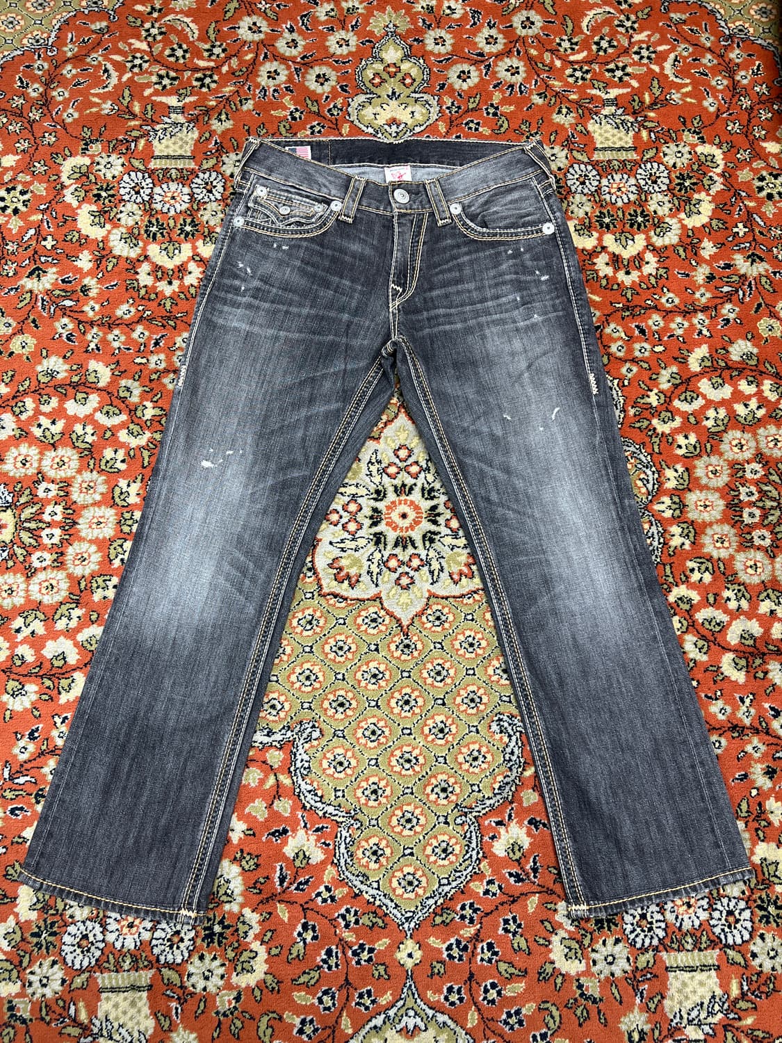 [31] 트루릴리전 리키 빅 QT 그레이 데님 팬츠 상품이미지1