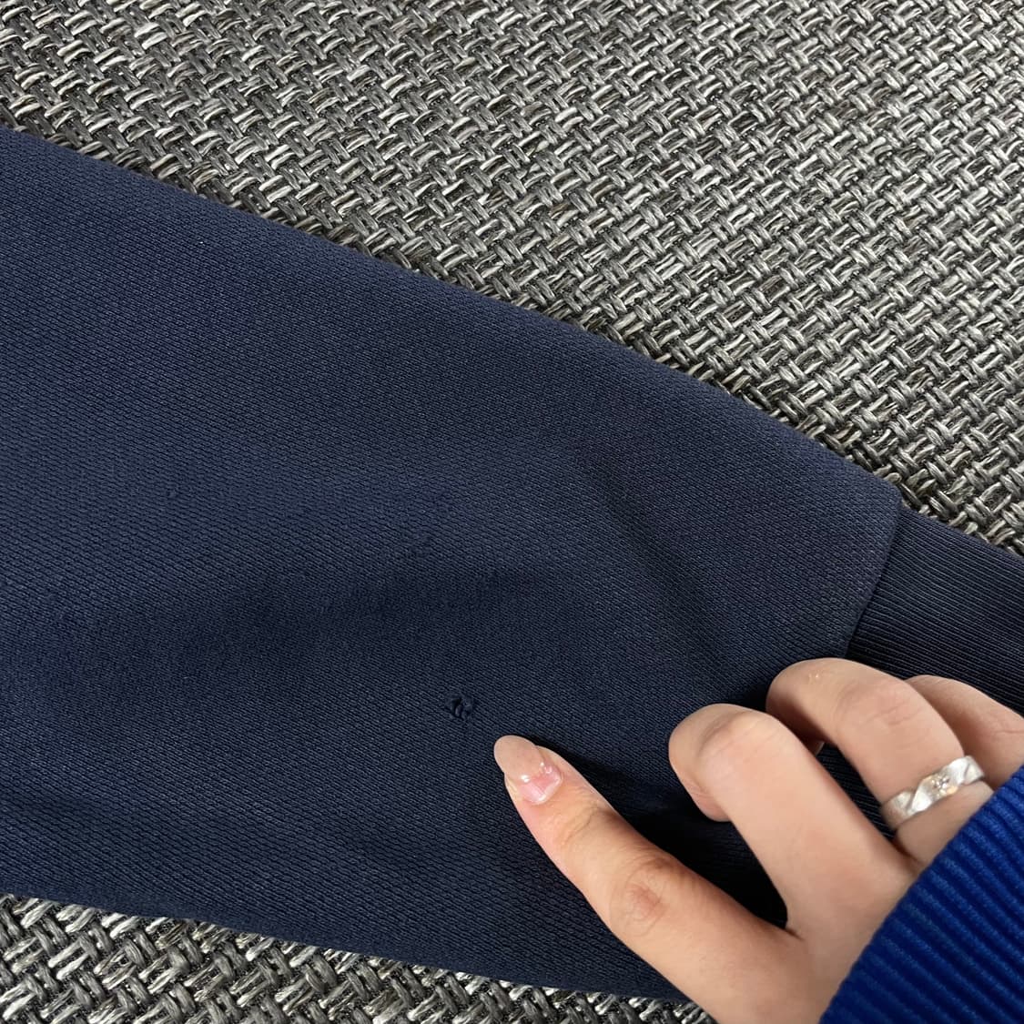 메종키츠네 폭스패치 네이비 맨투맨 M 상품이미지7