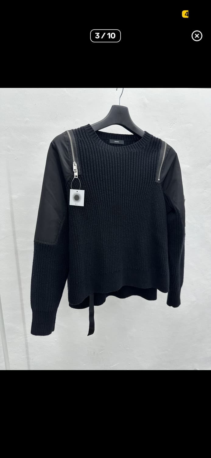 디젤 해체주의 크루넥 니트 상품이미지3