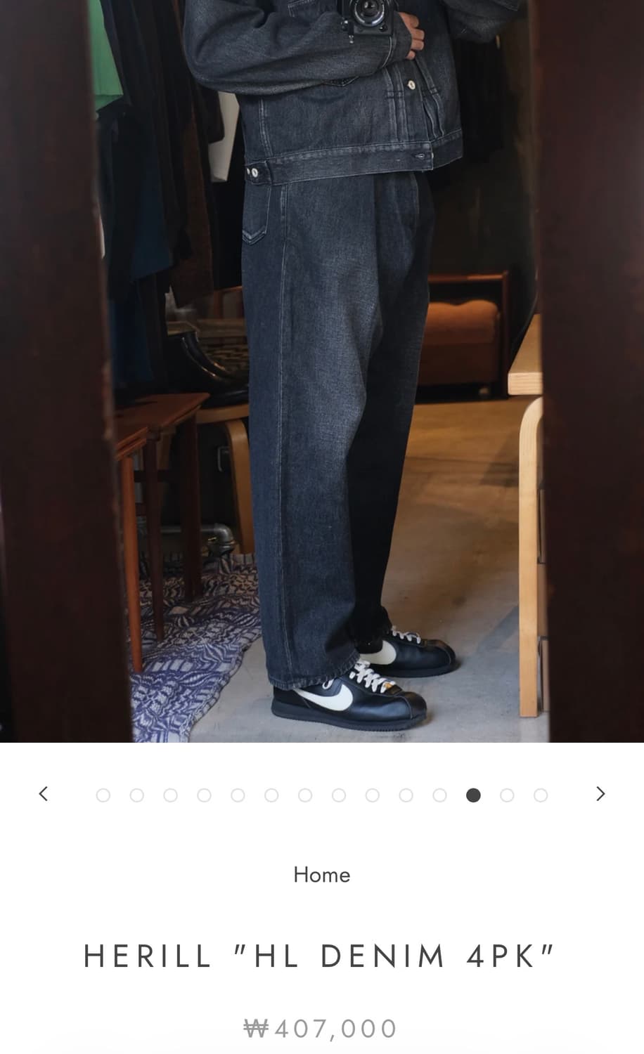 헤릴 4pk 데님 블랙 3size 상품이미지2