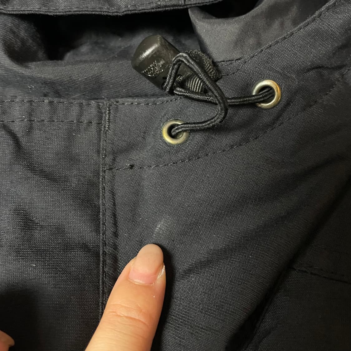 노스페이스 블랙 나일론 바람막이 자켓 90 상품이미지4