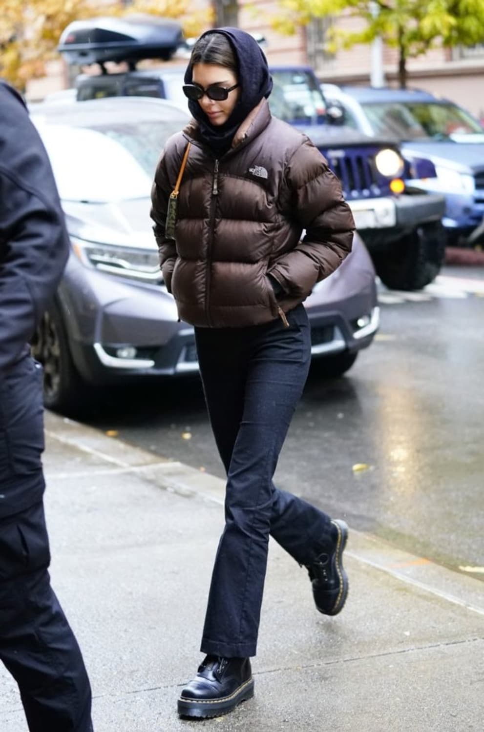 노스페이스 노벨티 눕시 켄들제너핏 구스다운 카모 숏패딩 상품이미지2