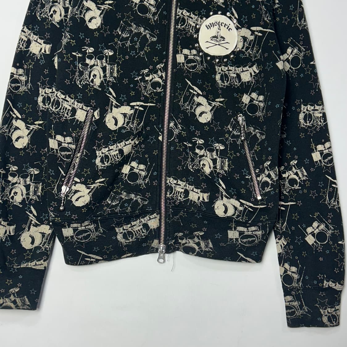 [Hysteric Glamour] 히스테릭글래머 스터드 큐빅 후드집업 상품이미지3