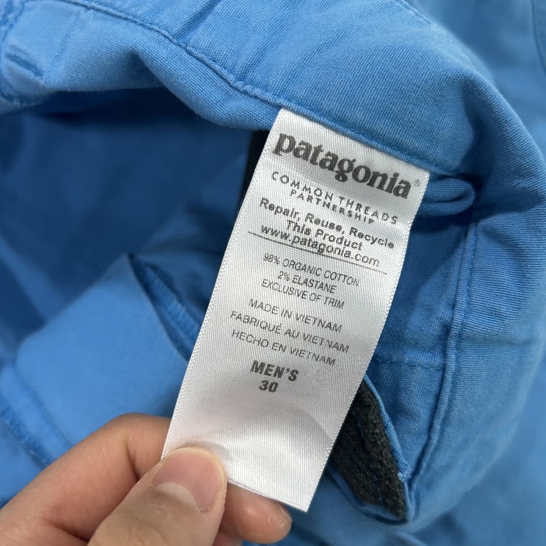파타고니아 블루 5부 반바지 m 상품이미지3