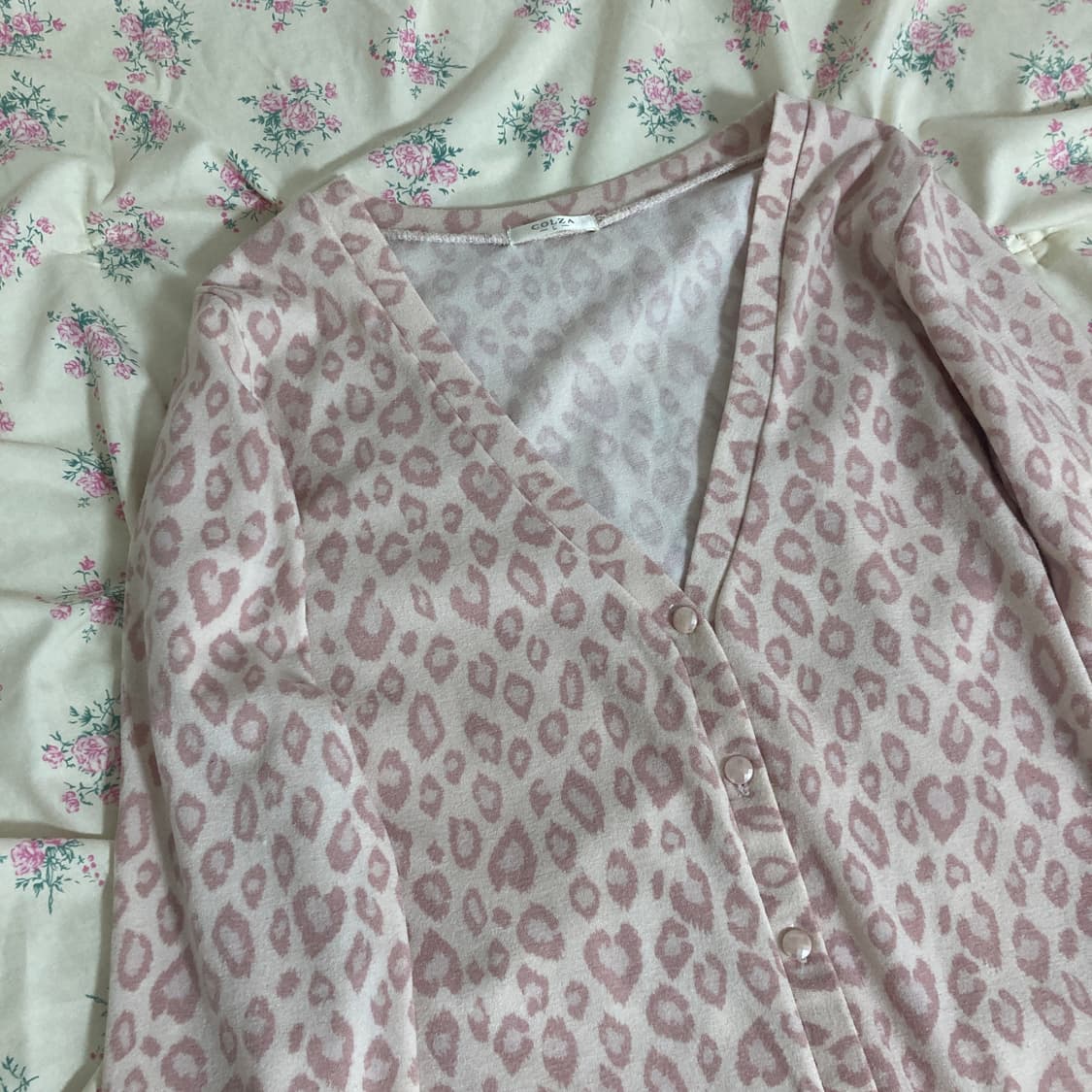 리즈리사 리본 레이스 퍼 슬리브+호피 가디건 코디세트 히메갸루 핀터레스트 상품이미지9