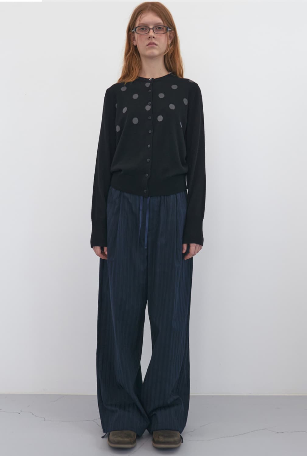 엔조블루스 펀칭 코튼 투웨이 밴딩 팬츠 (Navy) 상품이미지1