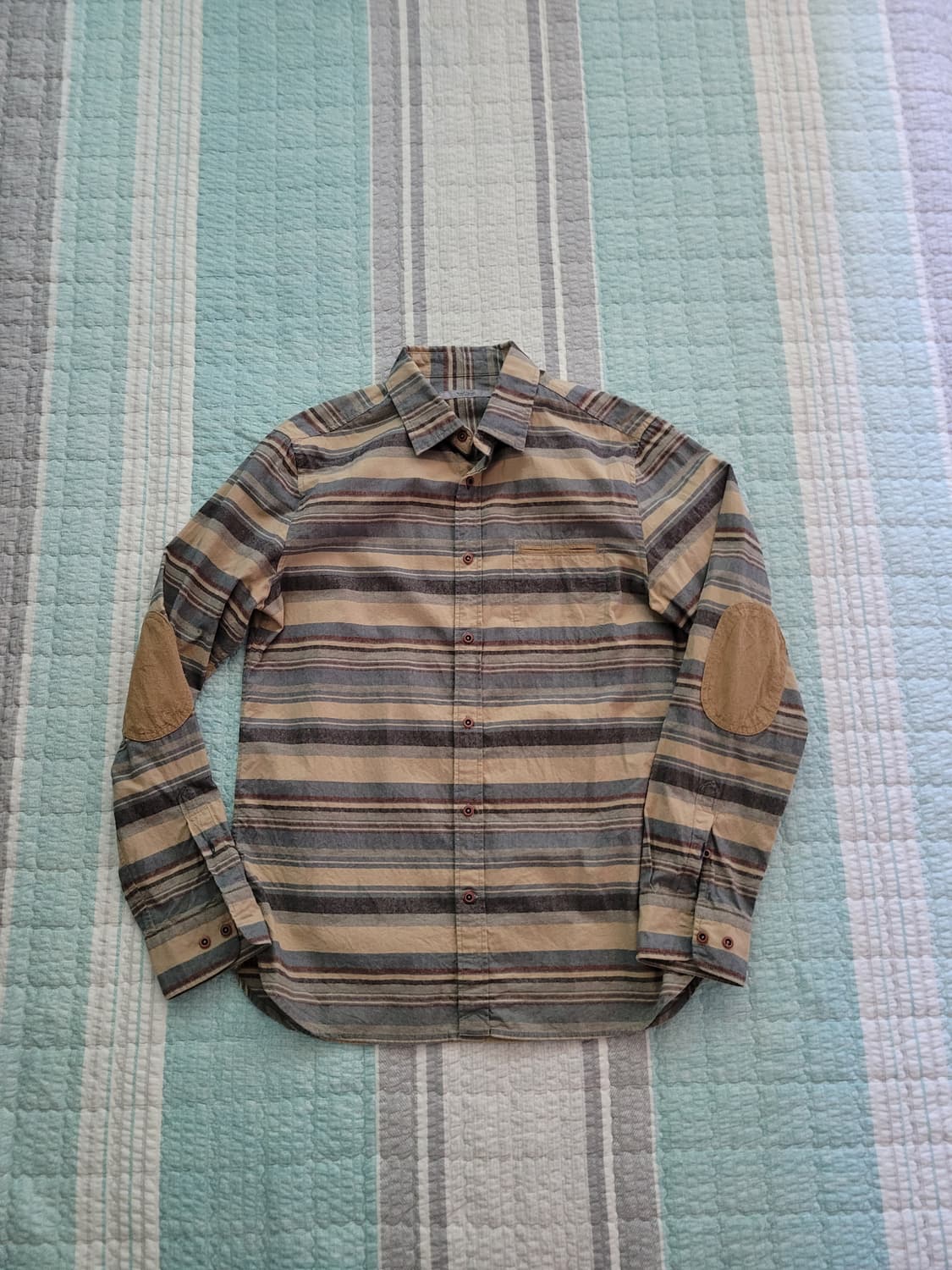 시리즈 Series 에스닉 스트라이프 간절기 체크셔츠 100사이즈 상품이미지1