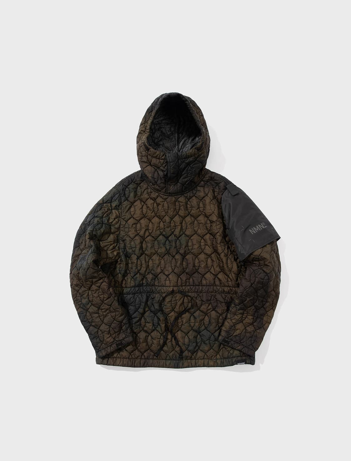 (새상품) 네멘 타이다이 퀼티드 후드 정글 그린 상품이미지2