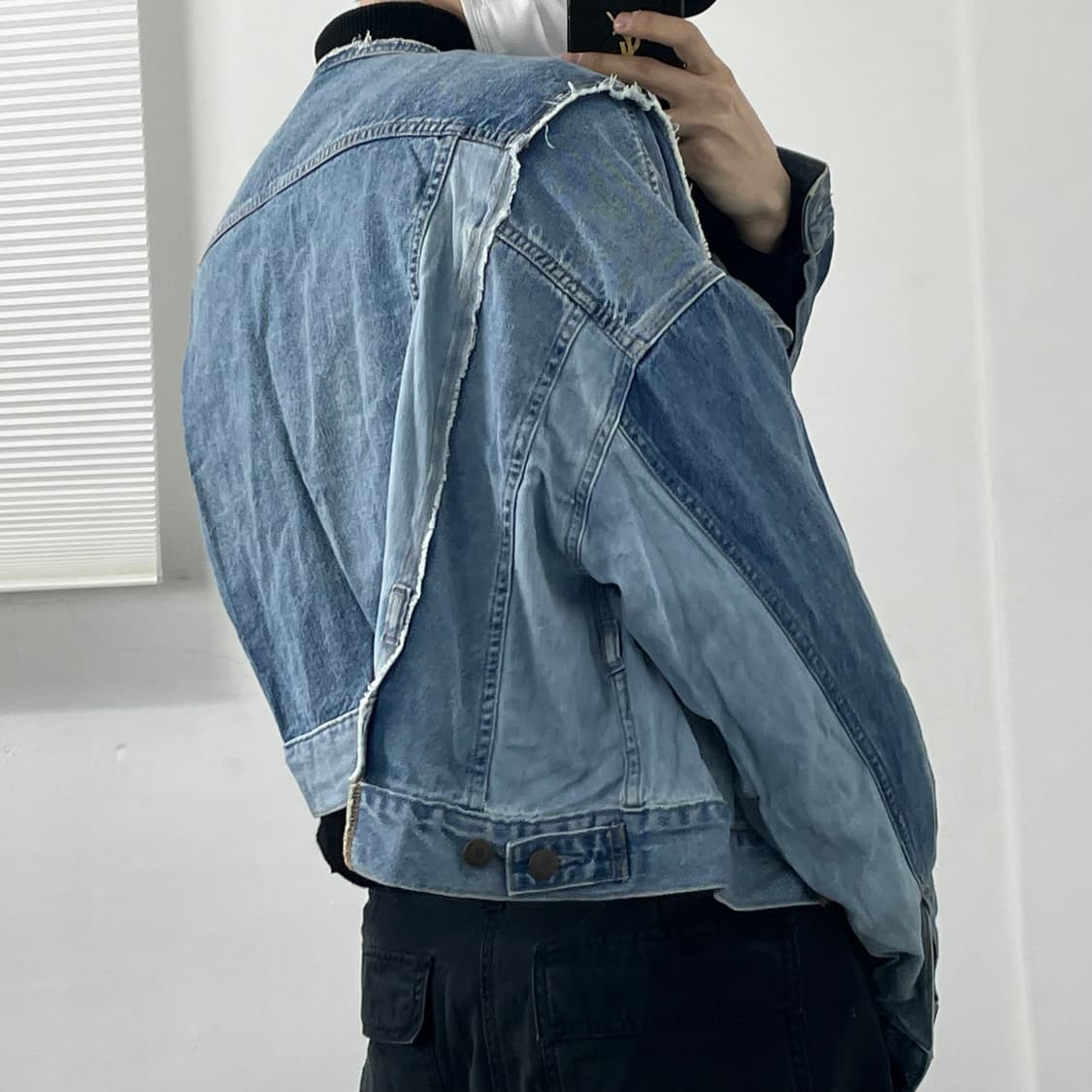 니코앤드 패치워크 크롭 데님 트러커 자켓 상품이미지4