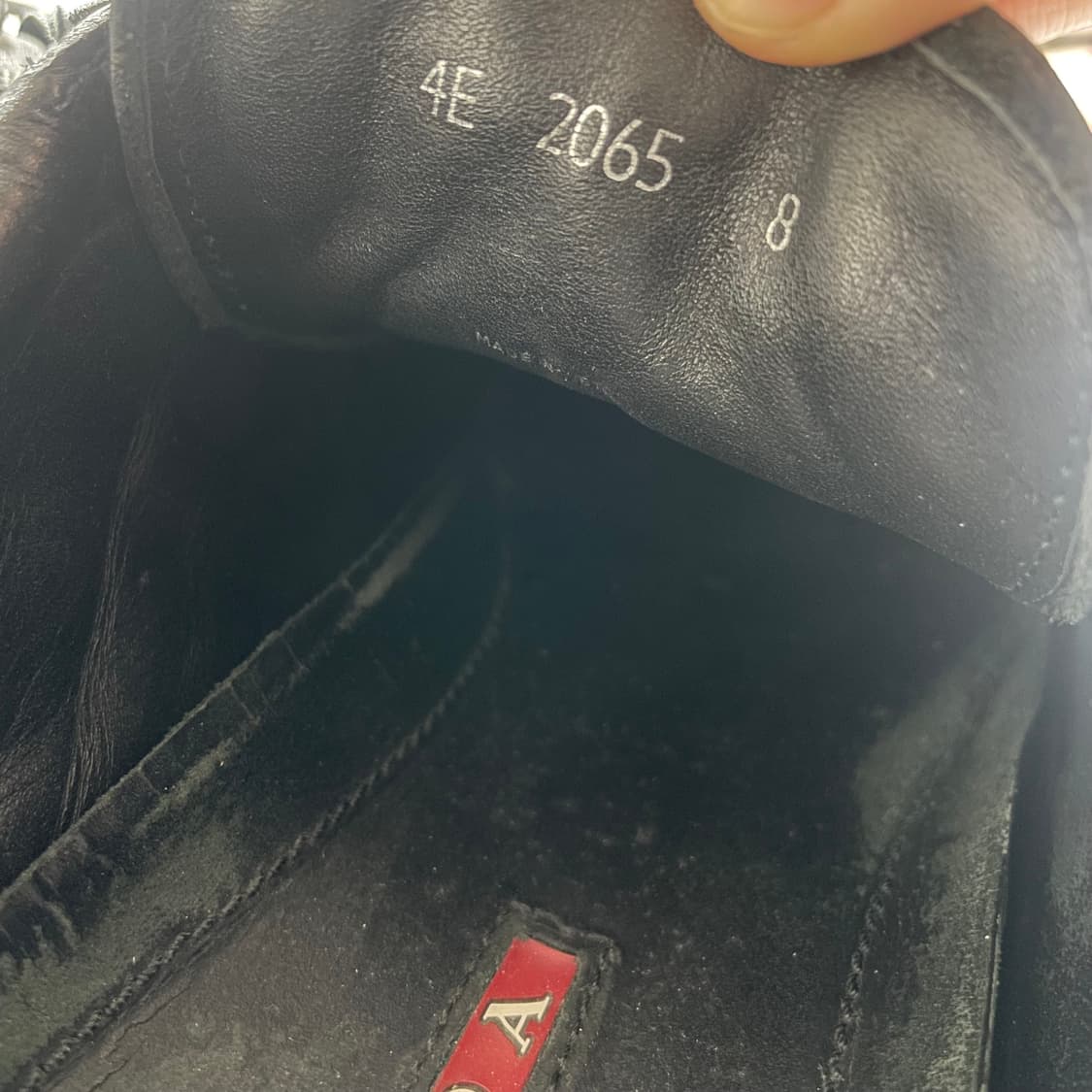 280) 프라다 레더 로고 나일론 스니커즈 상품이미지6