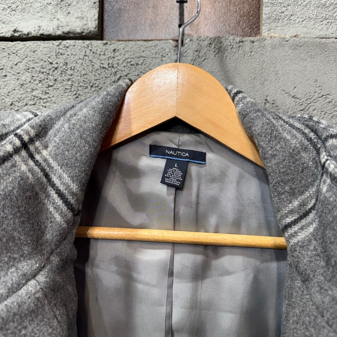 노티카 우먼스 체크 더플 코트 (L)   상품이미지5