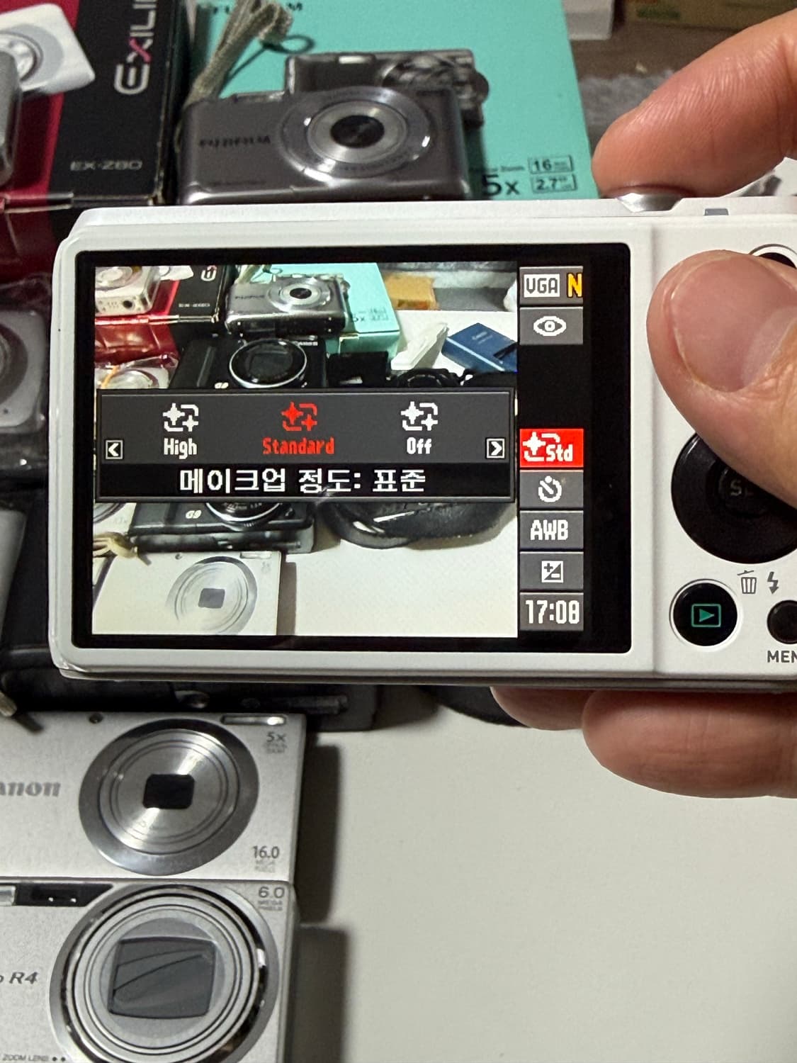 뽀용 빈티지 디카 풀 박스 카시오 엑슬림 ex-zr20 상품이미지10