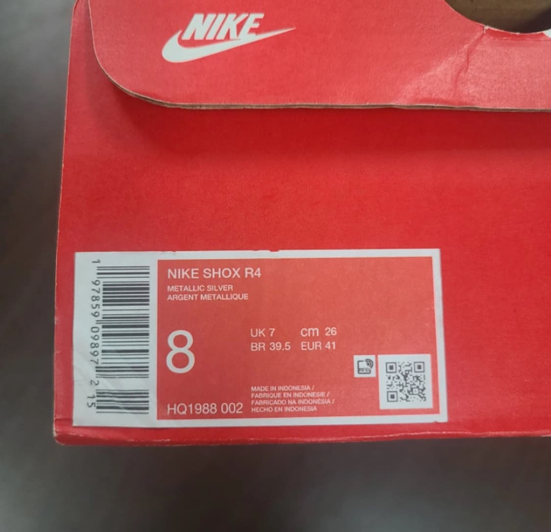 나이키 샥스 메탈릭실버 사이즈 260 상품이미지5