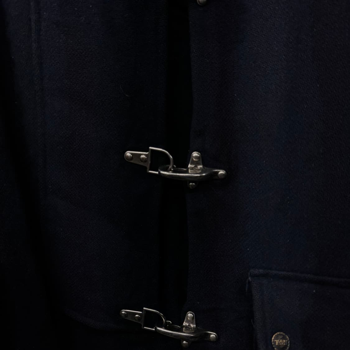 Rare! 90s 타미 힐피거 코듀로이 카라 파이어맨 울 코트   상품이미지6