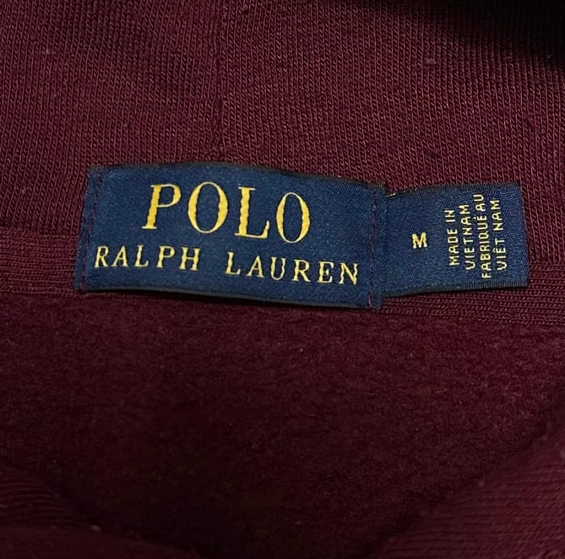 폴로 랄프로렌 버건디 후드티 상품이미지5