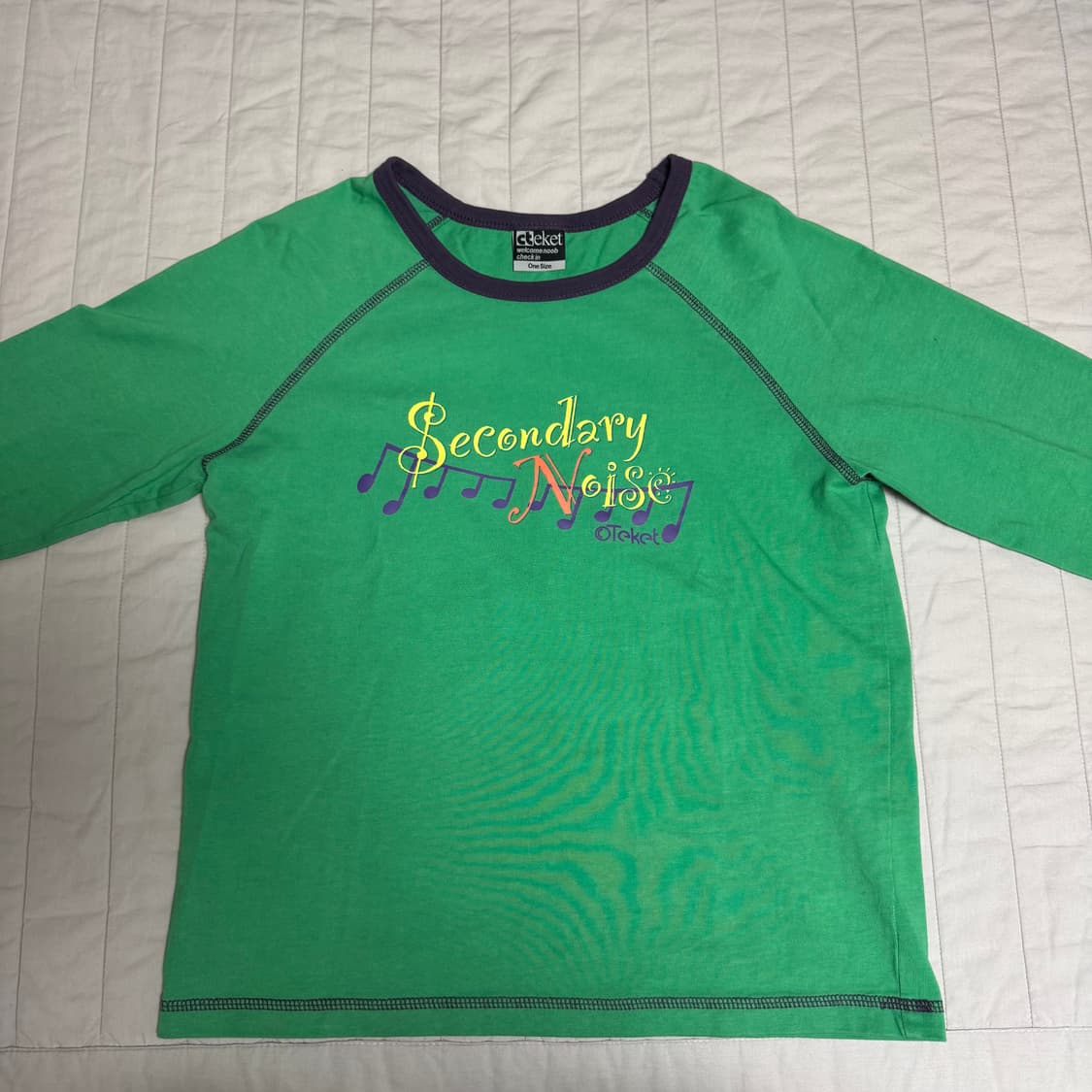 테켓 flow note l/s tee 그린 상품이미지1