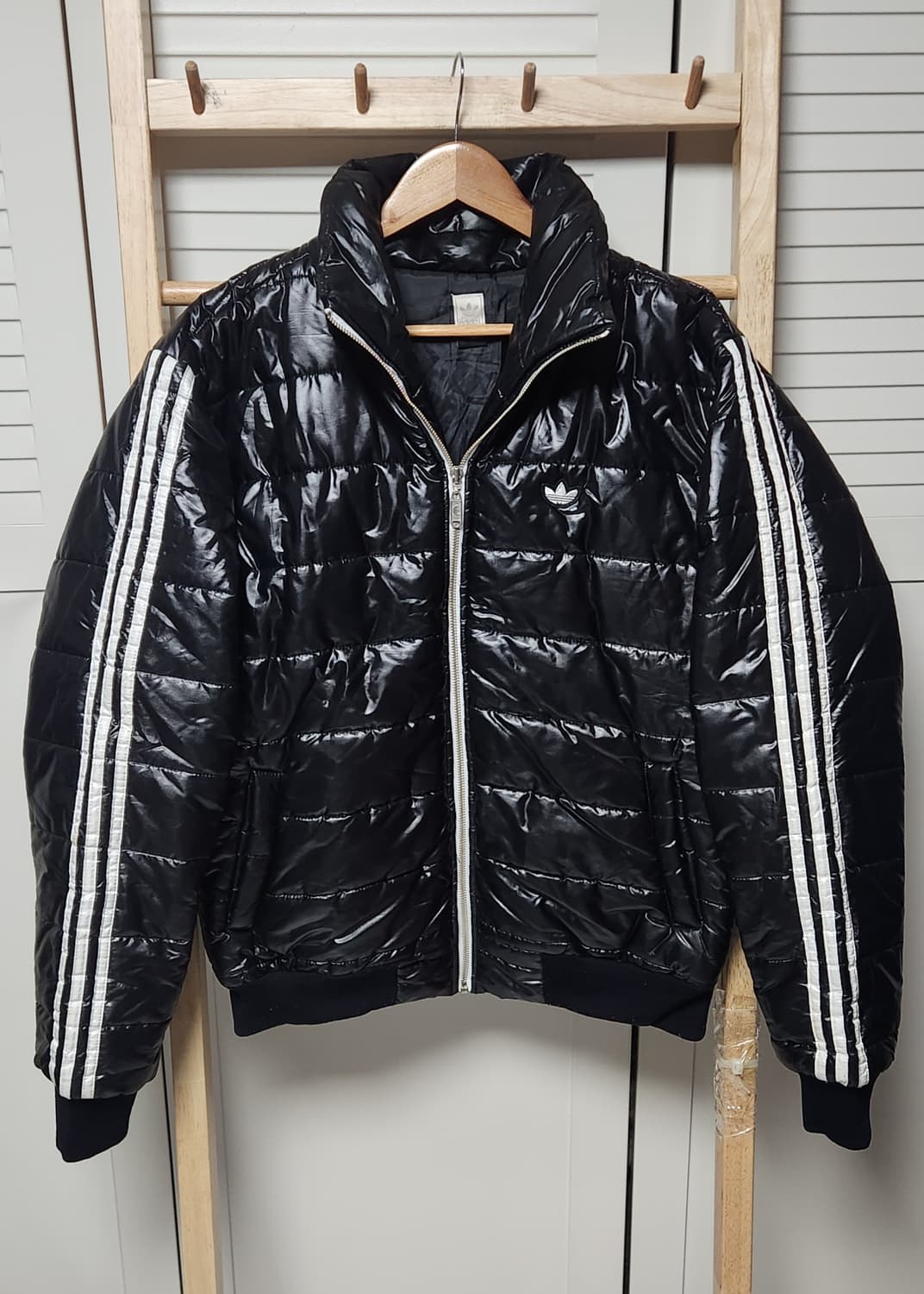 아디다스 삼선 유광 올드스쿨 경량 점퍼 자켓 상품이미지5