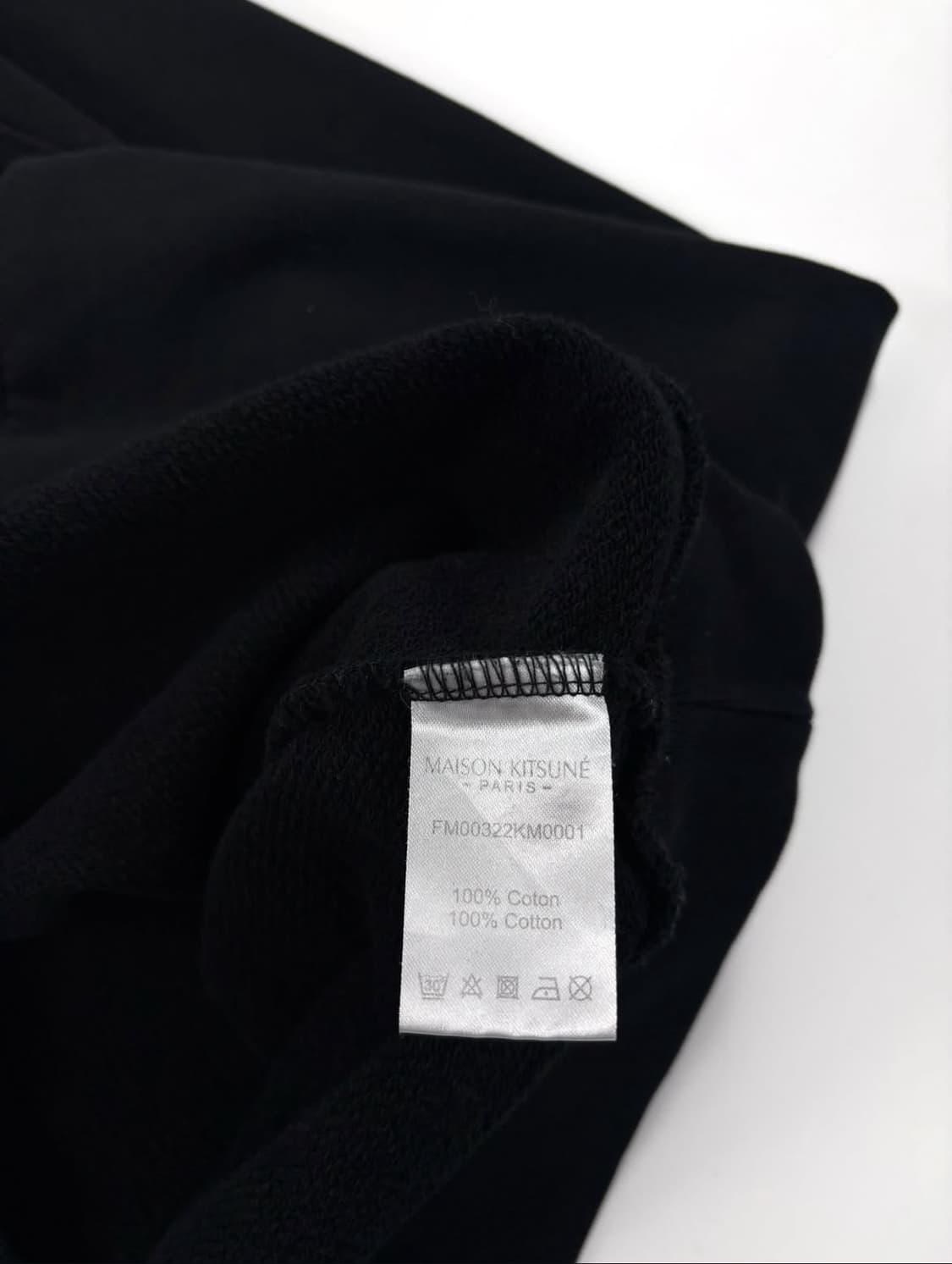  메종키츠네 신형 트리컬러 로고 블랙 맨투맨   상품이미지4