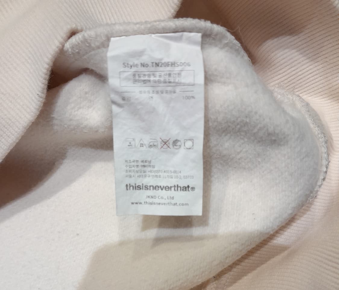 💥디스이즈네버댓 로즈 플라워 후드 아이보리 (M) 상품이미지8