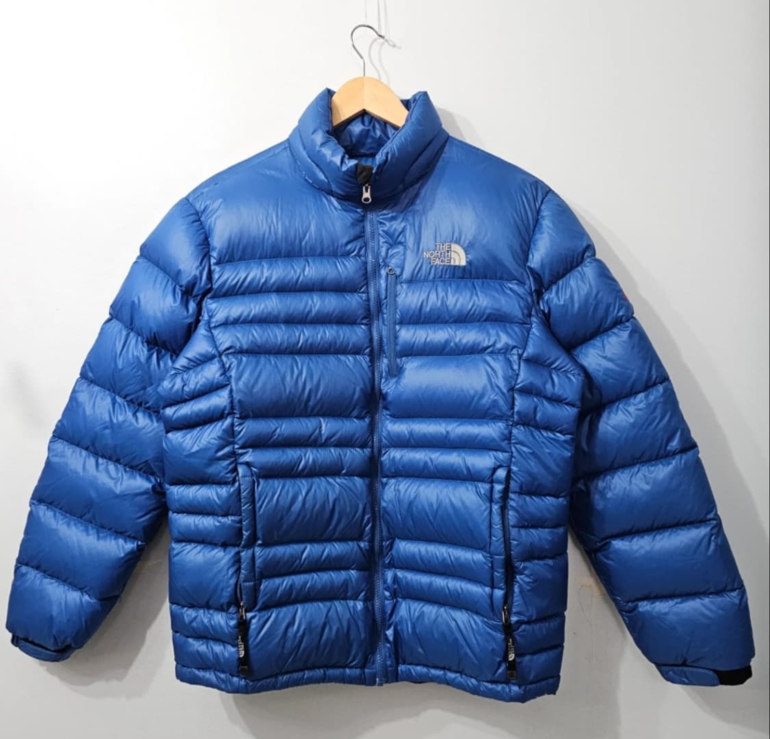 노스페이스 900필 구스다운 패딩 블루 110 상품이미지2