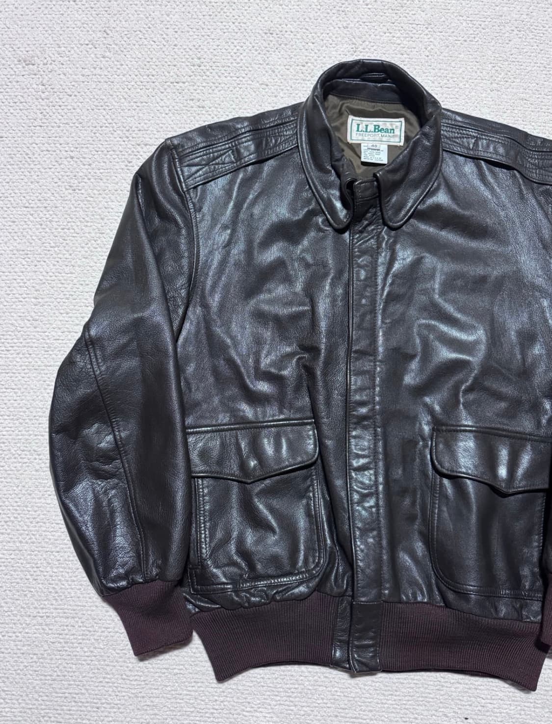 90s USA 엘엘빈 L.L.Bean A-2 40사이즈 상품이미지4
