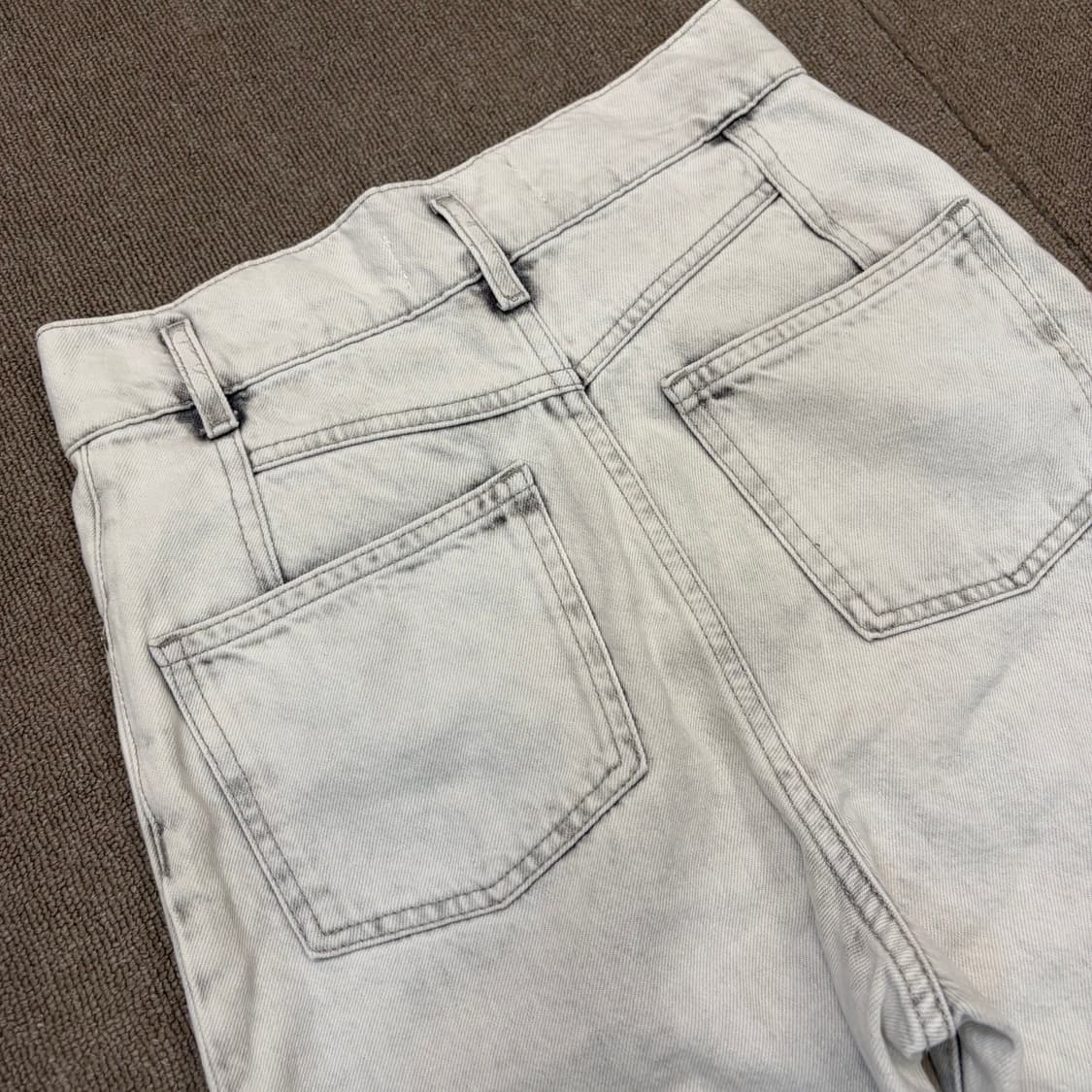 IRO paris 이로 우먼스 하이웨스트 그레이 데님  상품이미지7