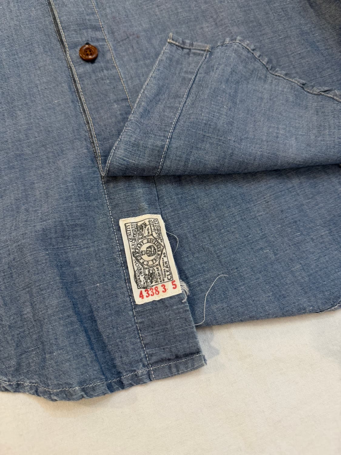 00s OG CP 컴퍼니 아카이브 샴브레이 데님셔츠 블루 상품이미지2