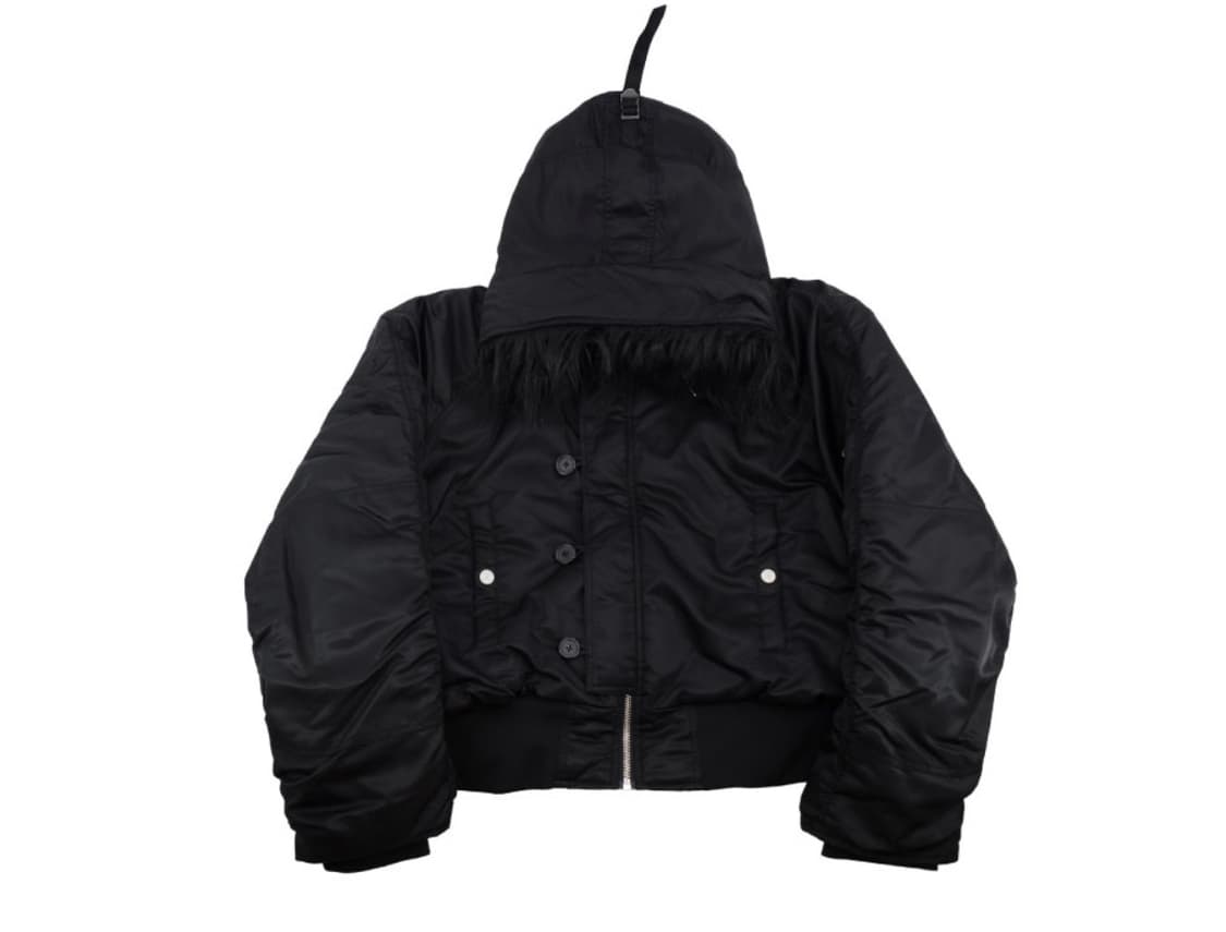 sundayoffclub fur hooded bomber (2) 상품이미지1