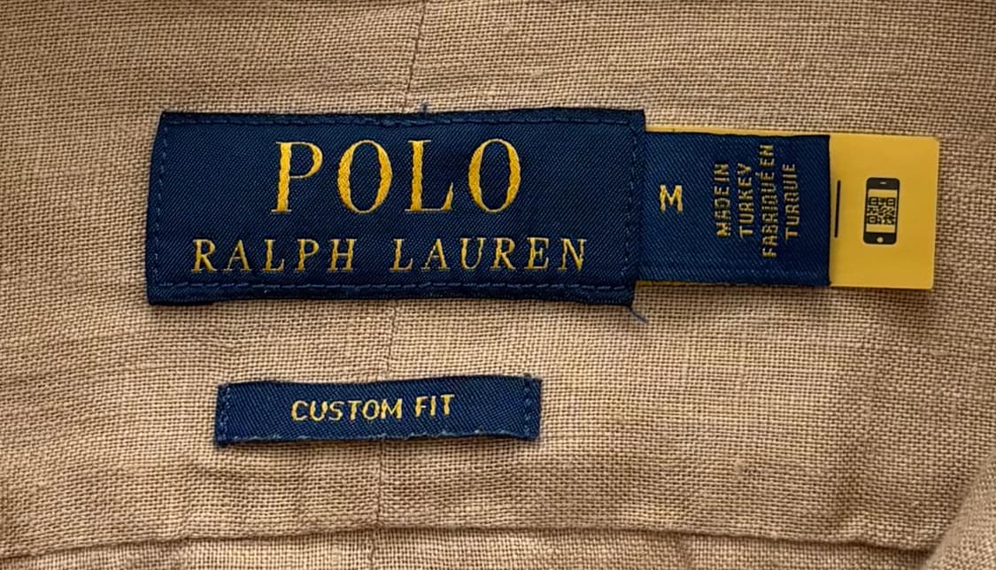 Polo 폴로랄프로렌 신형 QR 베이지 린넨 셔츠 상품이미지5