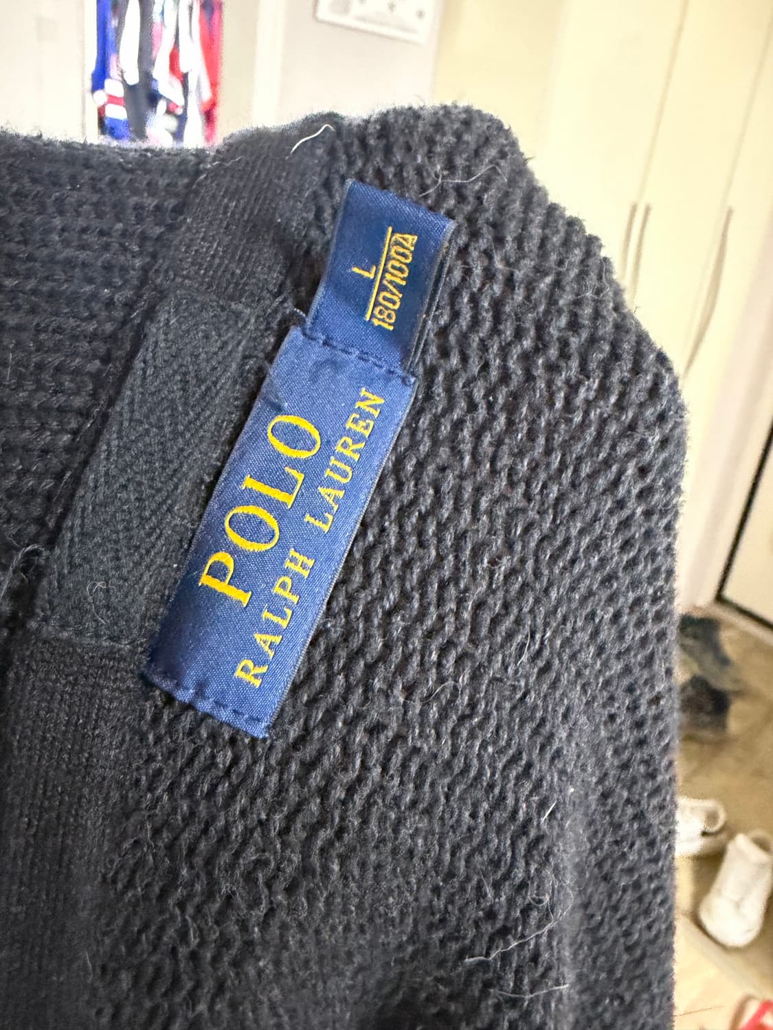 폴로랄프로렌 레터맨 니트가디건 L(105체감) 상품이미지3