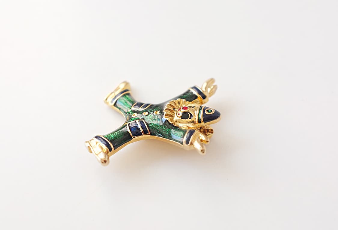 1980s 귀여운 삐에로 빈티지브로치 빈티지악세사리 상품이미지4