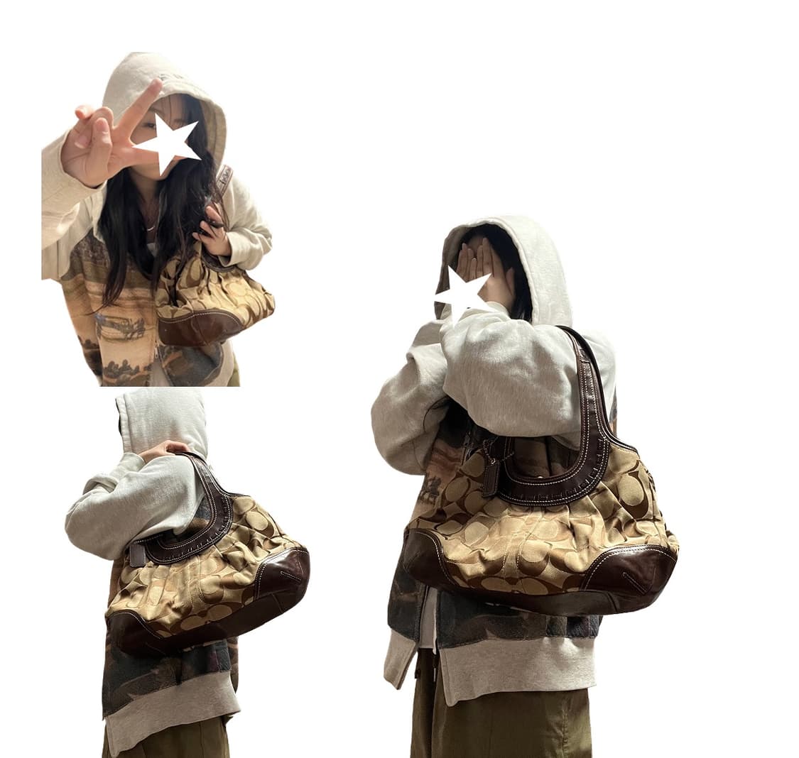 90‘s Coach Brown Shoulder Bag 상품이미지3