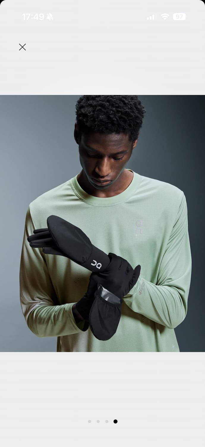 온러닝 코어글러브 러닝장갑 블랙 M 상품이미지1