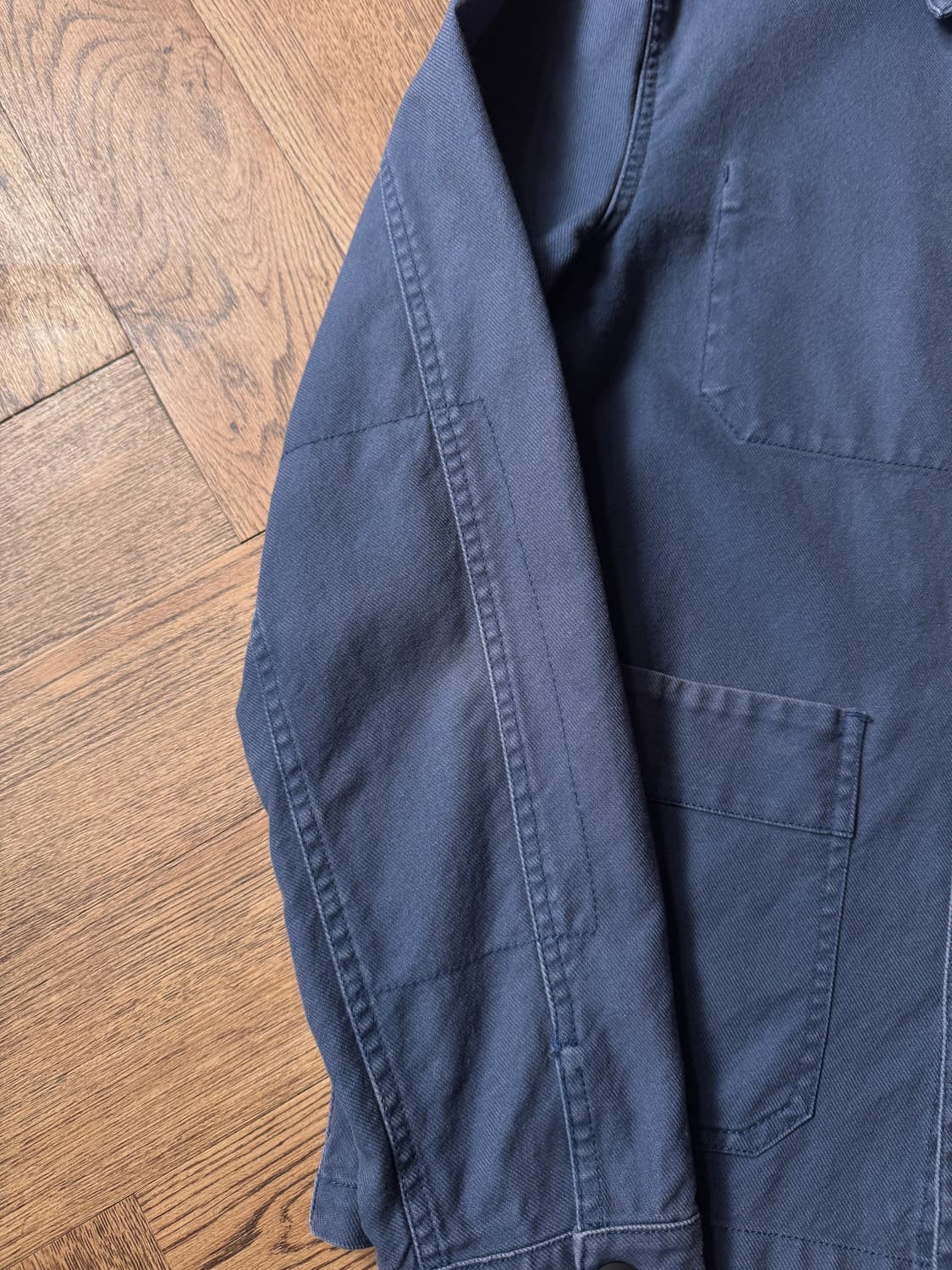 [M]빈티지 페이딩 3포켓 프렌치 워크 자켓 상품이미지6