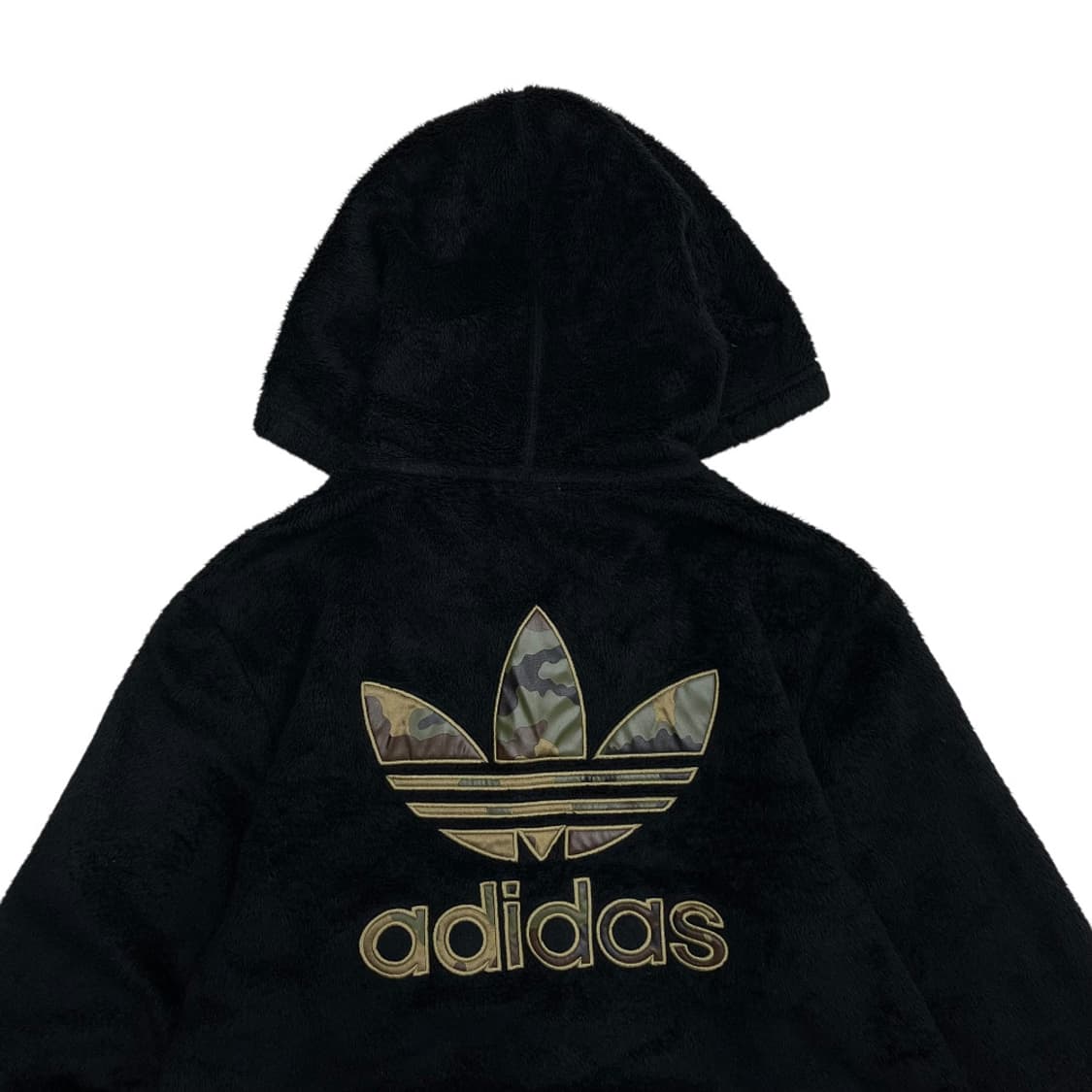 아디다스 파이어버드로고 블랙 셰르파 후드집업 100 상품이미지8
