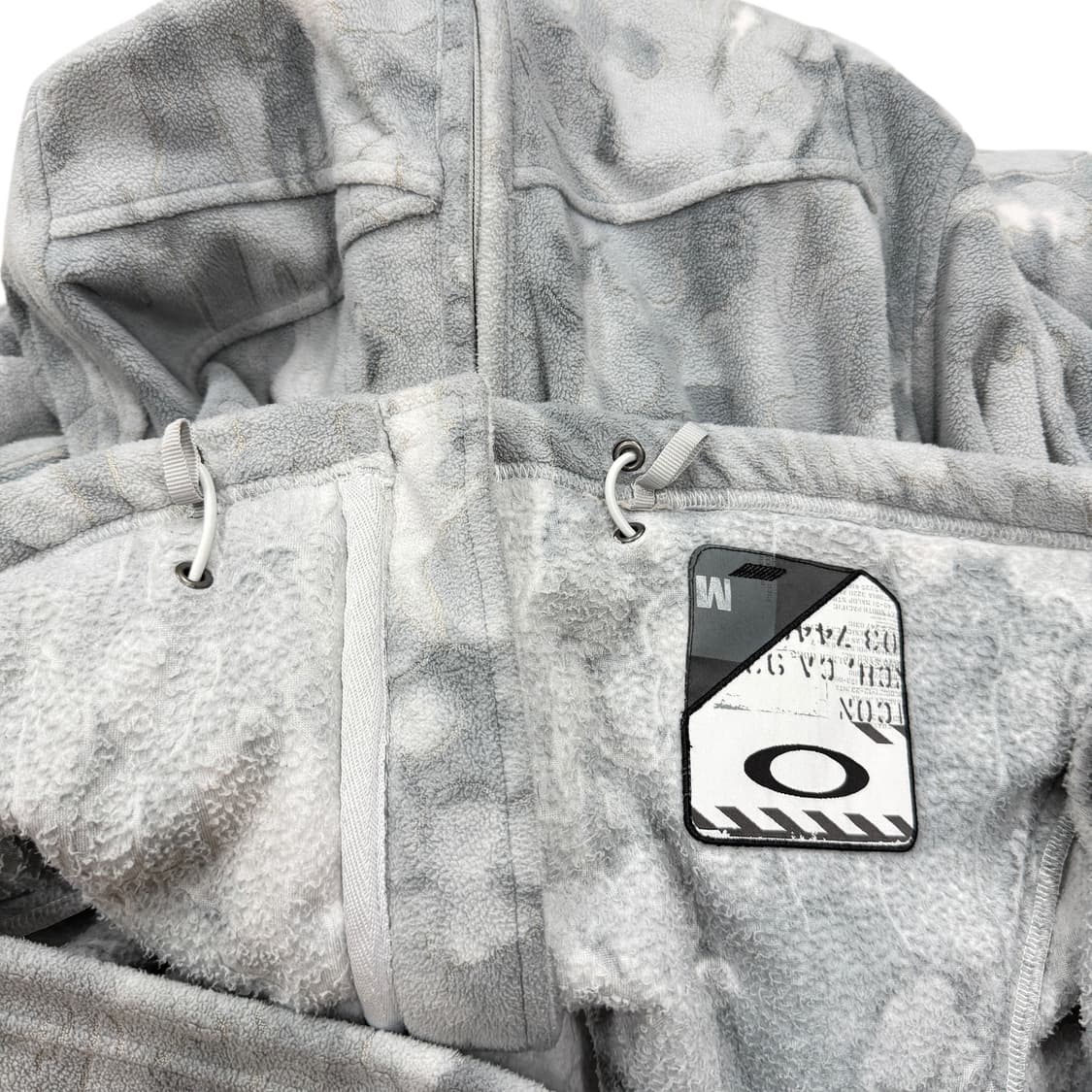 오클리 빈티지 스노우 카모 패턴 플리스 후드집업 자켓 M 상품이미지6