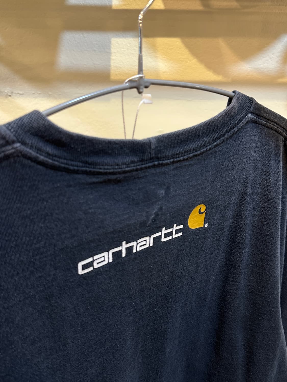 칼하트 스펠아웃 로고 반팔 티셔츠 네이비 L 상품이미지6