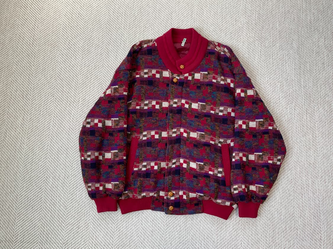 빈티지 멀티 패턴 자카드 니트 자켓 J03865 상품이미지1