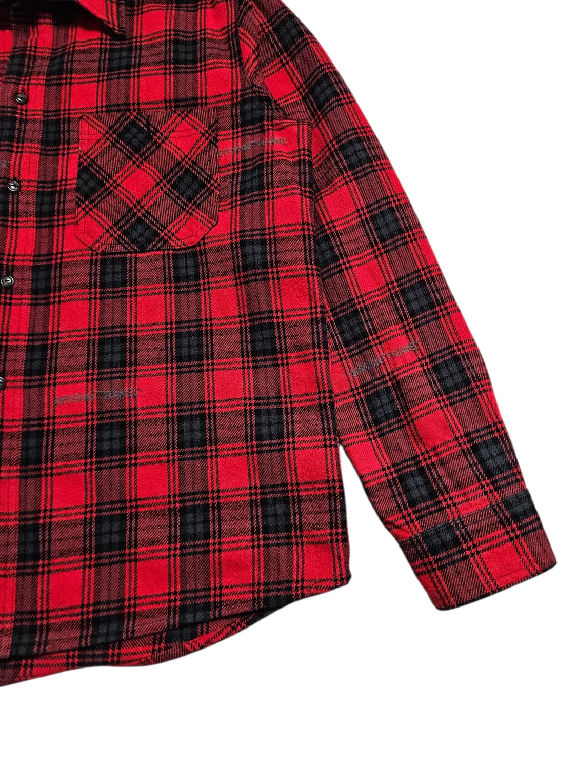 오프화이트 애로우 스텐실 플란넬 셔츠 상품이미지5