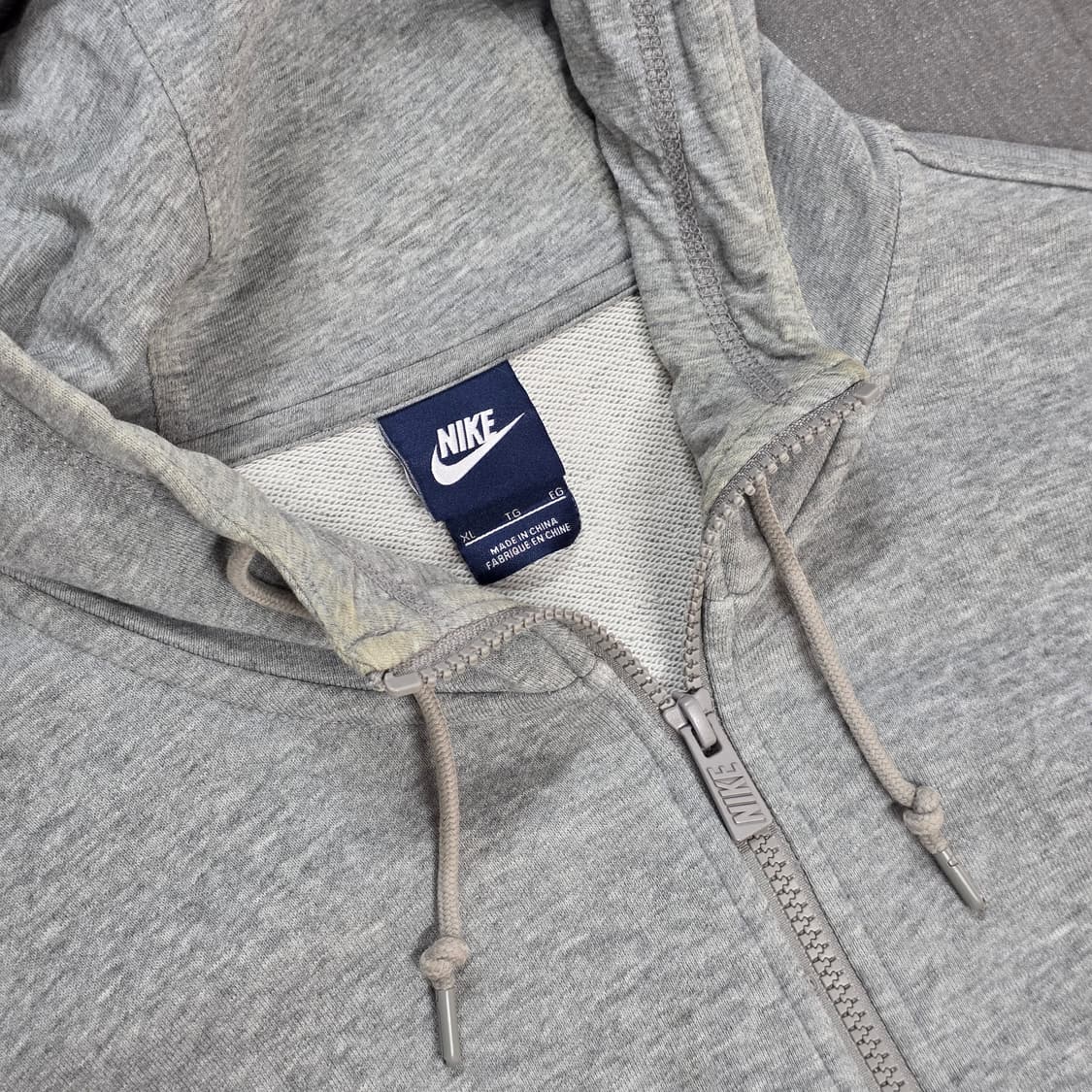 XL 100-105 나이키 그레이 후드집업 상품이미지3