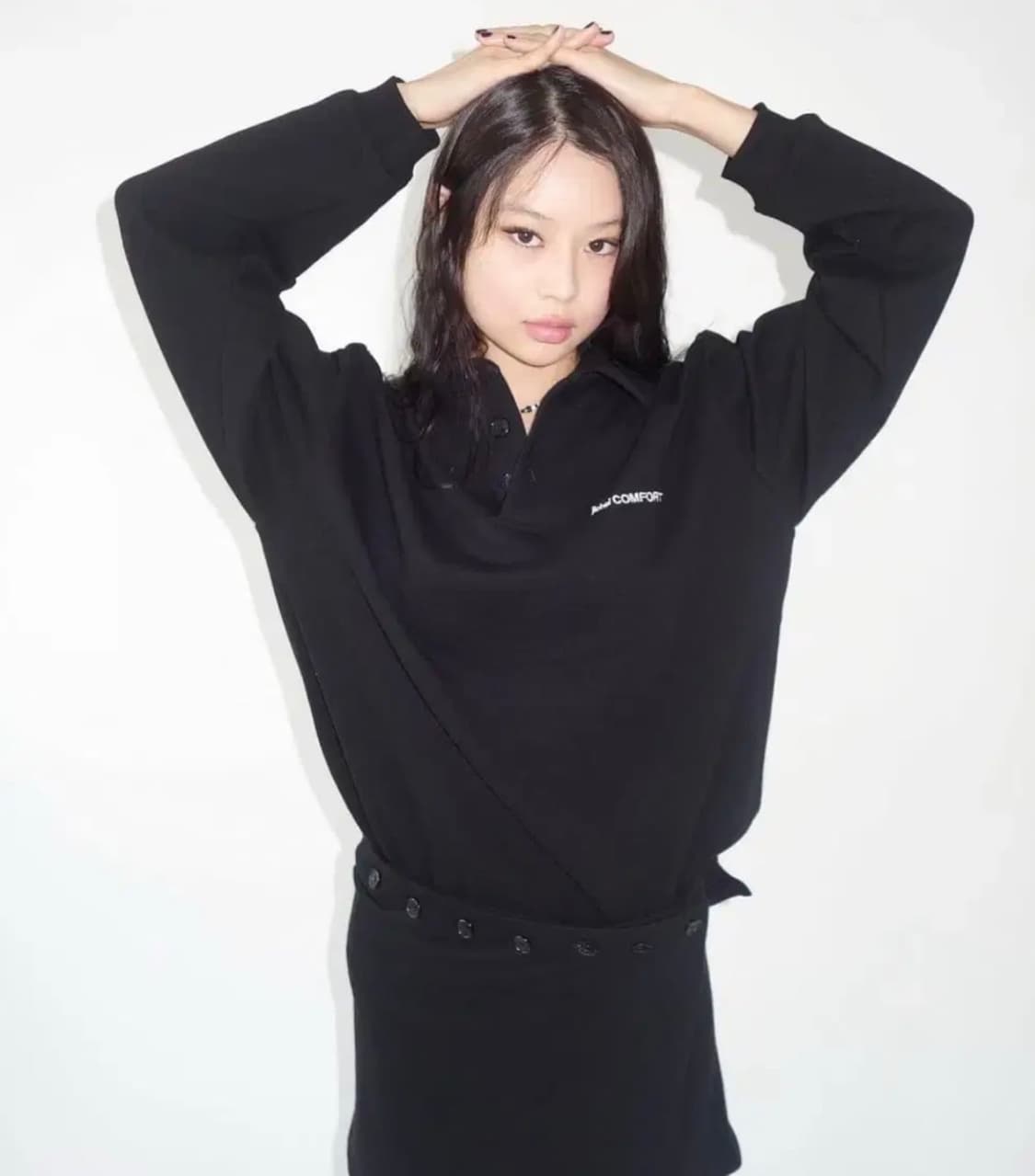 지초이 컴포트 22-002 폴로 셔츠 블랙 상품이미지1