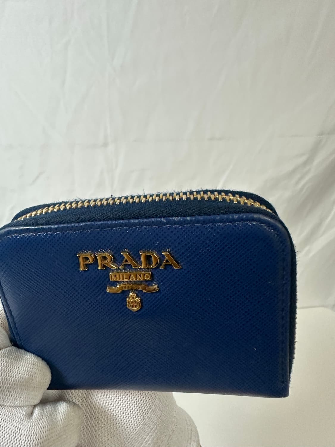 프라다 지퍼 카드지갑 딥블루(OS) 상품이미지9