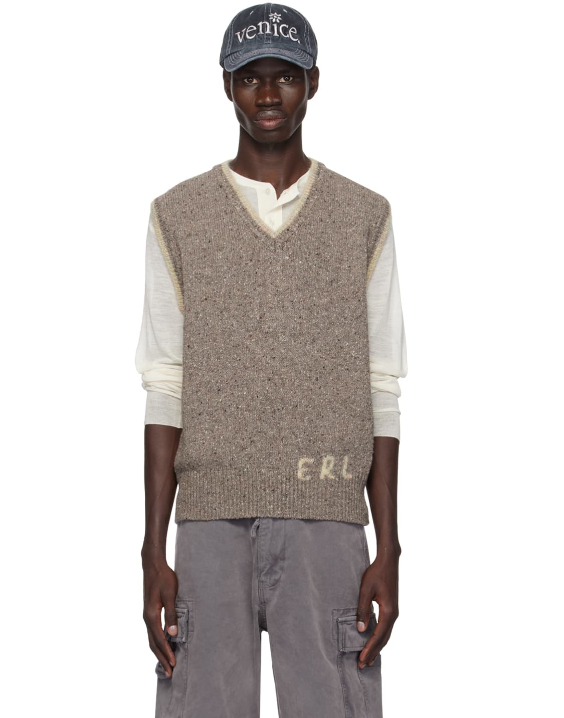 M) ERL 24FW 니트 조끼 상품이미지8