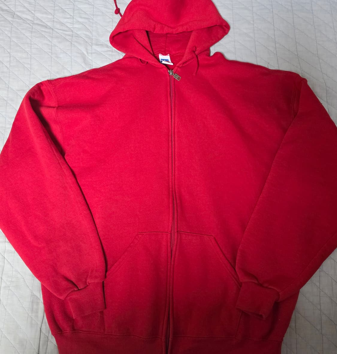 [XXL] 90s 빈티지 러셀 애슬레틱 레드 후드집업 - 그레이트 컨디션 상품이미지1