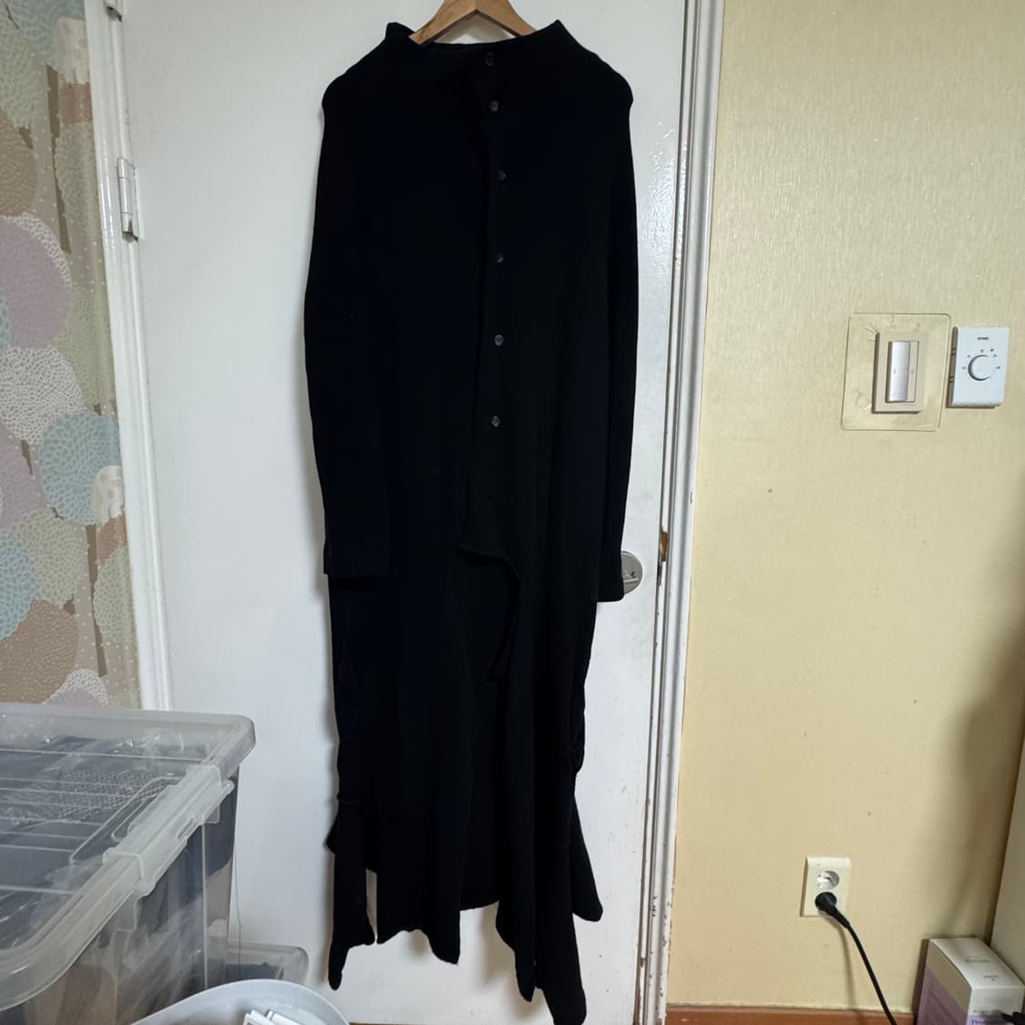 Yohji Yamamoto 컬렉션 언밸런스 기모 코트 상품이미지2