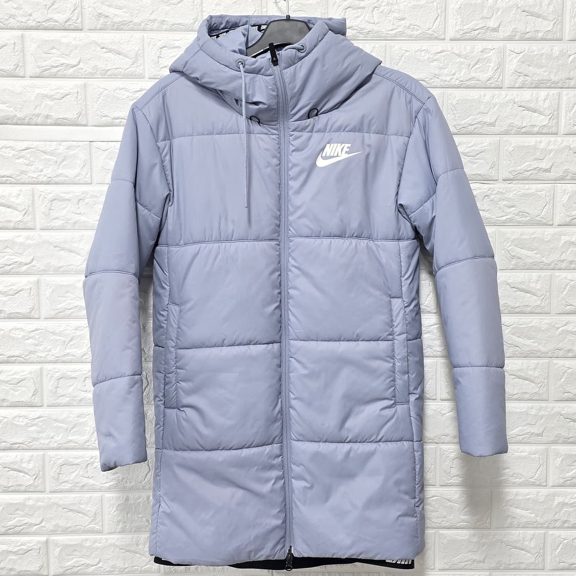 택포// 나이키 하늘색 후드 롱패딩 M 상품이미지1
