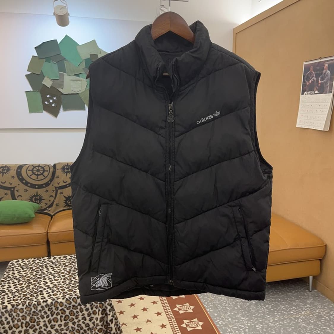 아디다스 올드스쿨 빈티지 캐주얼 패딩 조끼 110 C08938 상품이미지3