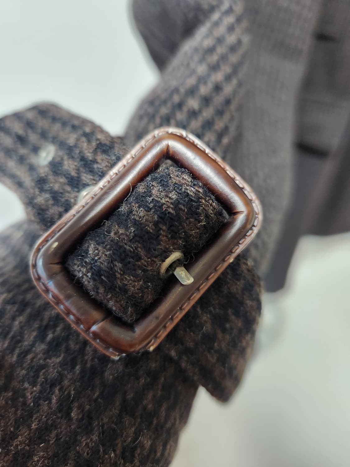 헤지스 모직 하프 코트 브라운 하운드투스 110(105추천) 상품이미지6