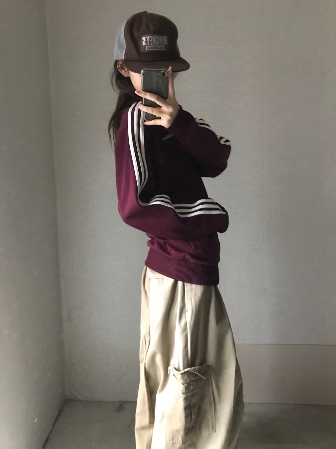 아디다스 버건디 베켄바우어 트랙탑 상품이미지4